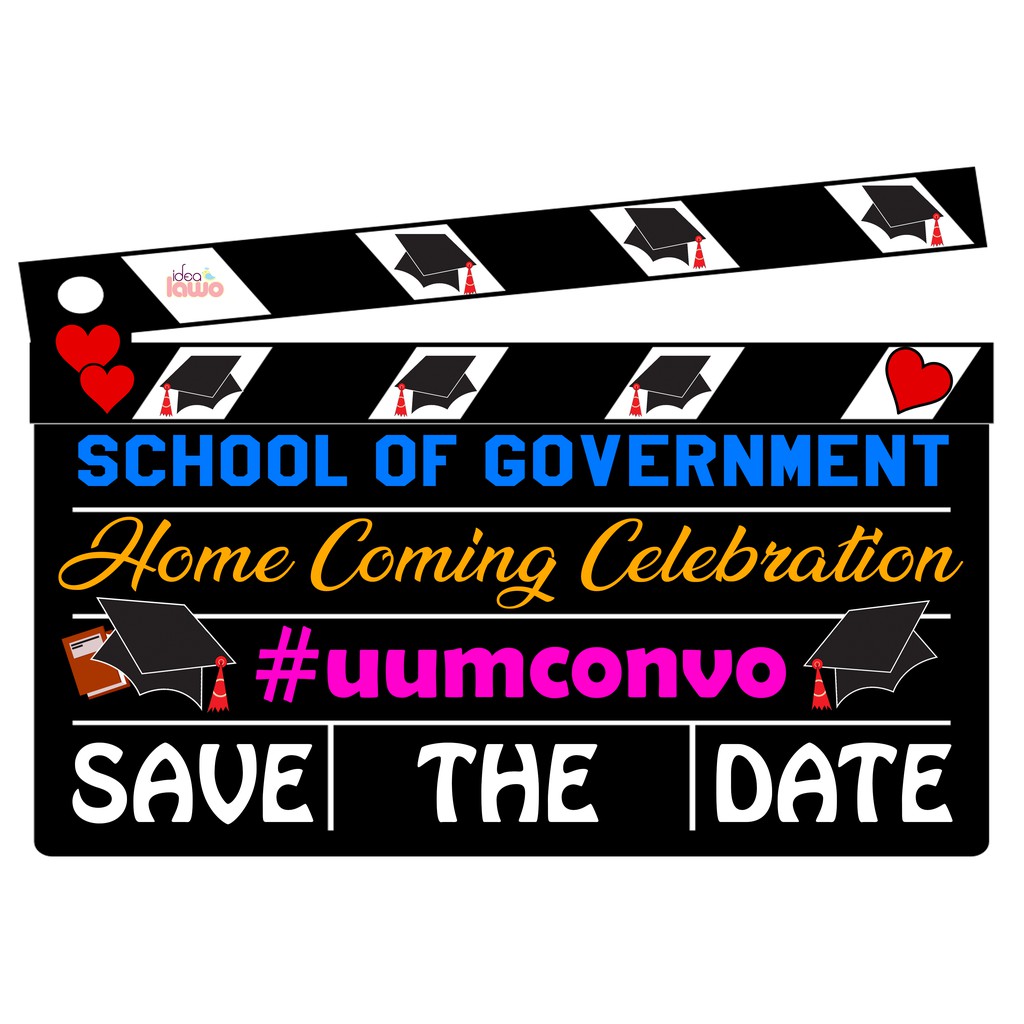 Props Photobooth Konvokesyen Bubble Talk Graduation Clapper
