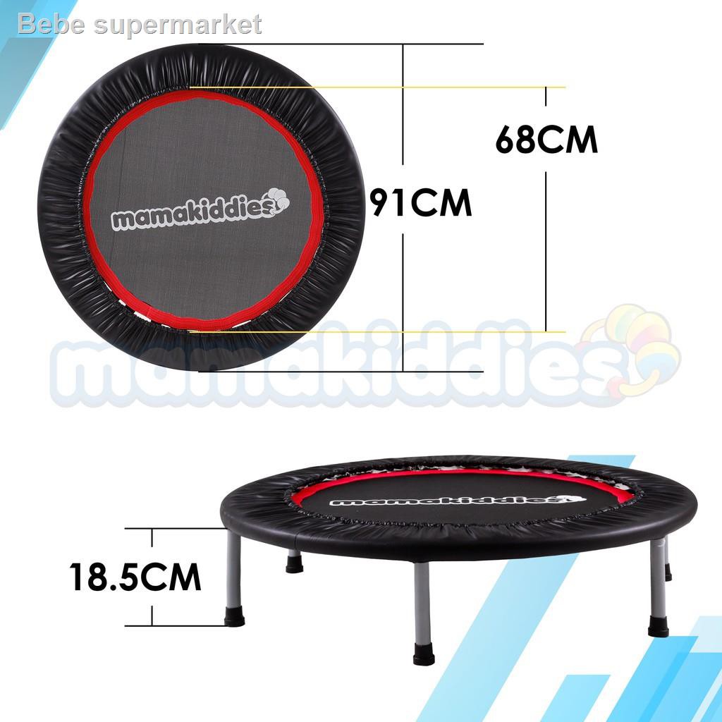 Mamakiddies 36 Inch 91cm Trampoline Kids Adult Fitness Slimming Jumping Bouncer Red Shopee Malaysia