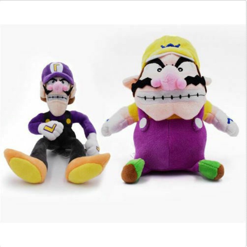 wario and waluigi plush