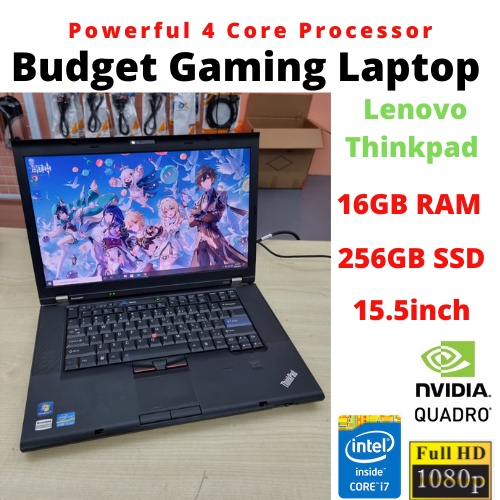 GAMING Lenovo i7 ( 4 Core Processor ) 16GB Ram / Nvidia graphics / Full HD Screen 15.5inch / Lenovo Thinkpad W520 laptop