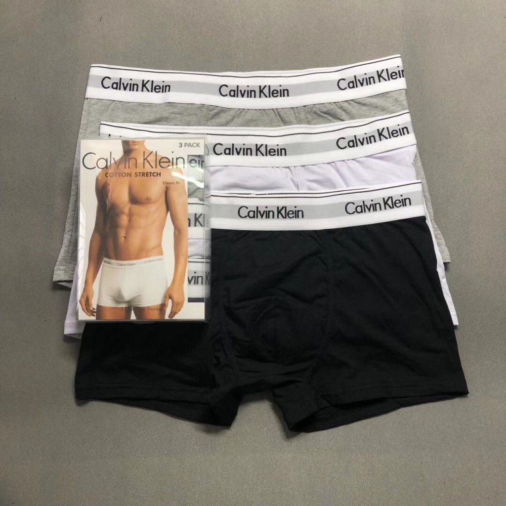 calvin klein mens trunks 3 pack