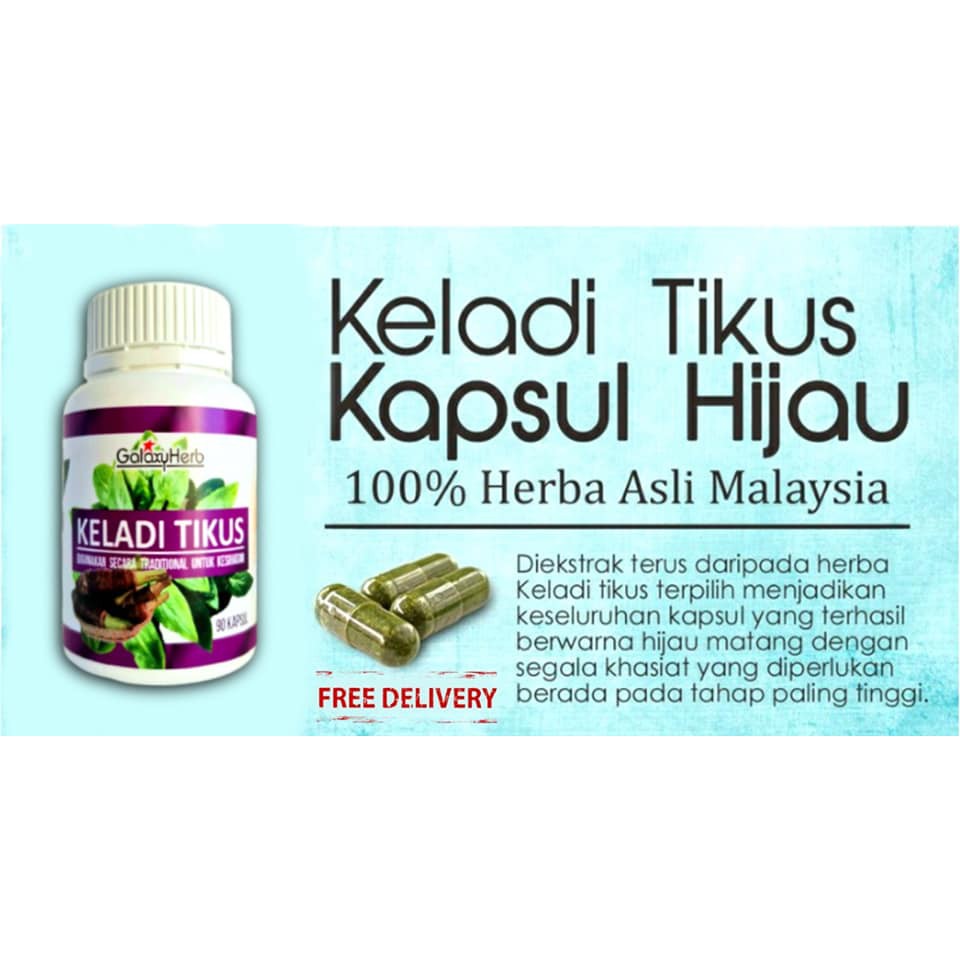PROMOSI Kapsul Keladi Tikus Galaxyherb 90biji 100% original keladi tikus penawar kanser