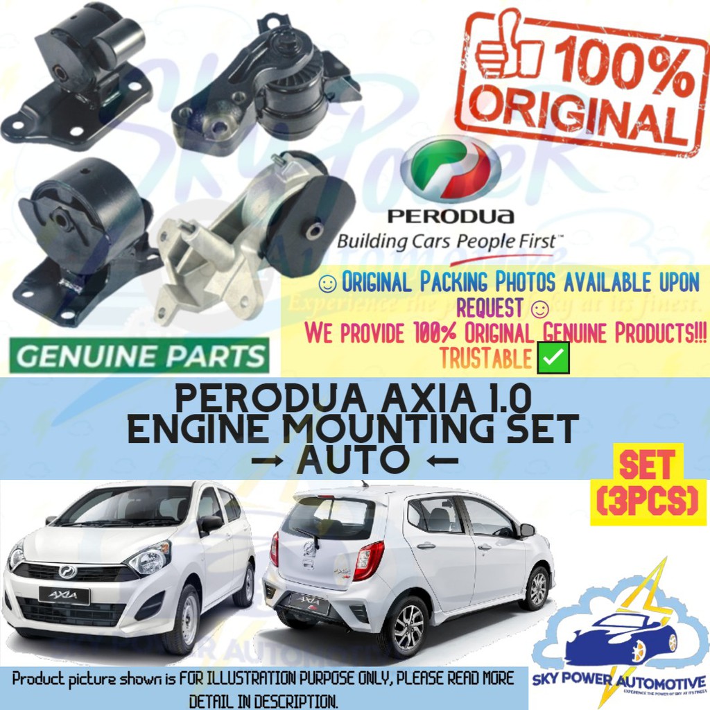 PERODUA AXIA 1.0 (AUTO) 100 ORIGINAL PERODUA GENUINE ENGINE MOUNTING