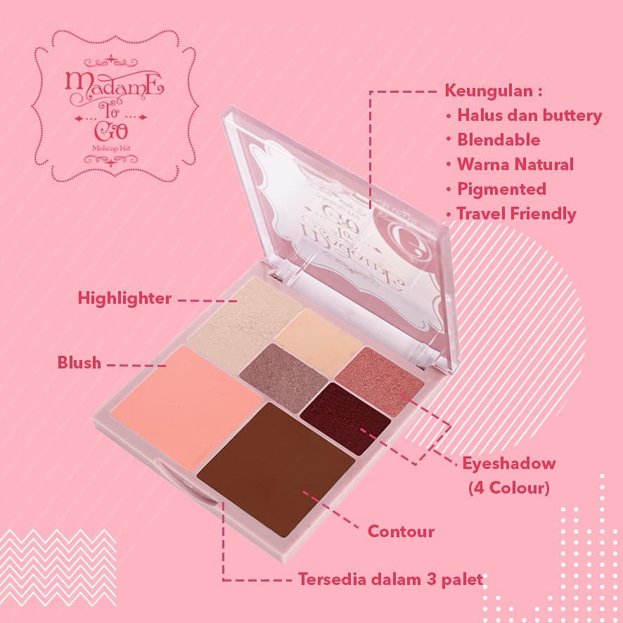 eyeshadow blush highlighter palette