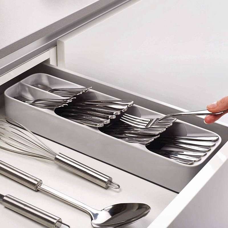 Kitchen Utensil Organizer Tray Insert Cutlery Spoon Utensil