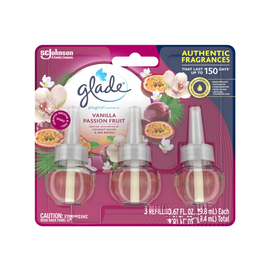 Glade PlugIns Refills Air Freshener, Scented and Essential Oils for ...