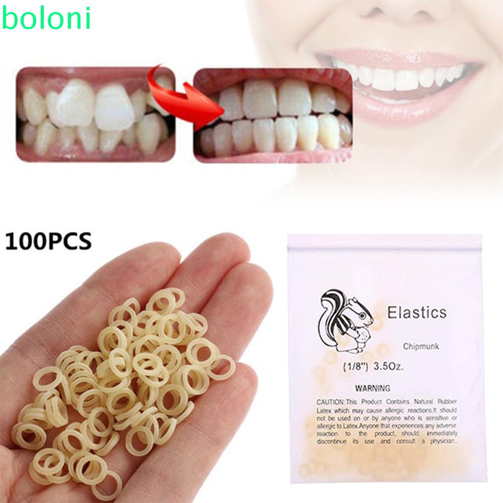 [COD] Teeth Stain Removal Dental Orthodontic Rings Tooth Care Ligation Coil Elastic Rubber Bands