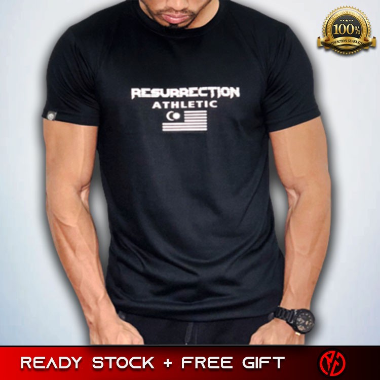 Gym Athletic T Shirt By Resurrection Gear Black Gym Workout Fitness Bodybuilding Training Shirt Slim Fit Shopee Malaysia,Graphic Designer Jobs In Fresno Ca