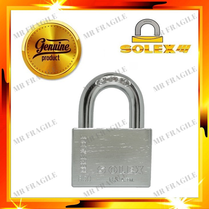 SOLEX 40MM / 50MM R40-CR R50-CR REKEYABLE & HEAVY DUTY PADLOCk