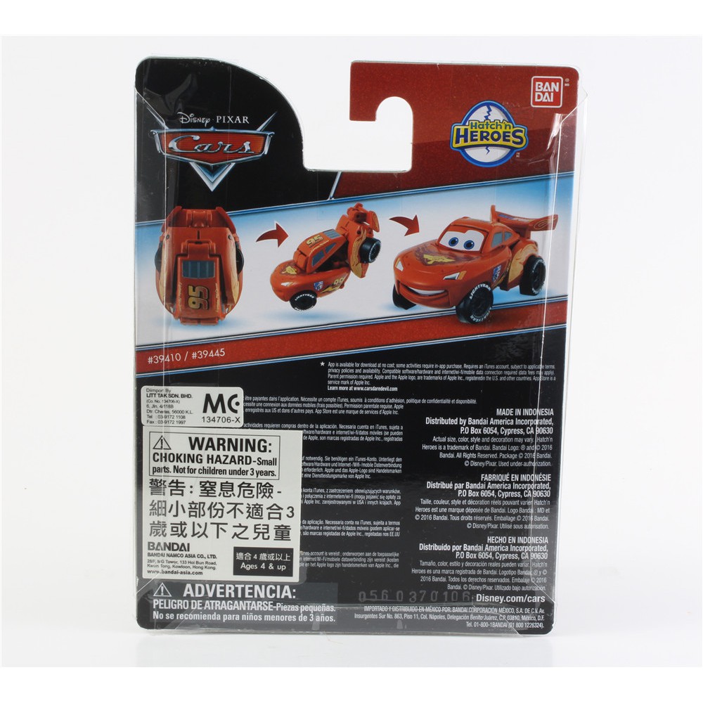 Bandai Hatch Heroes Cars Lightning Mcqueen World Grand Prix Shopee Malaysia