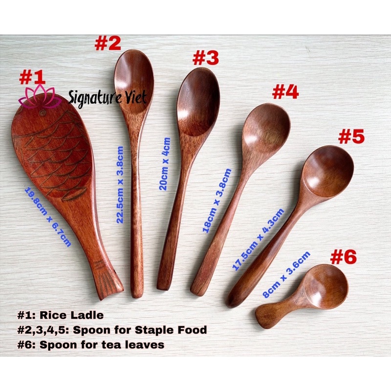 [READY STOCK] PREMIUM Wooden Spoon Cutlery