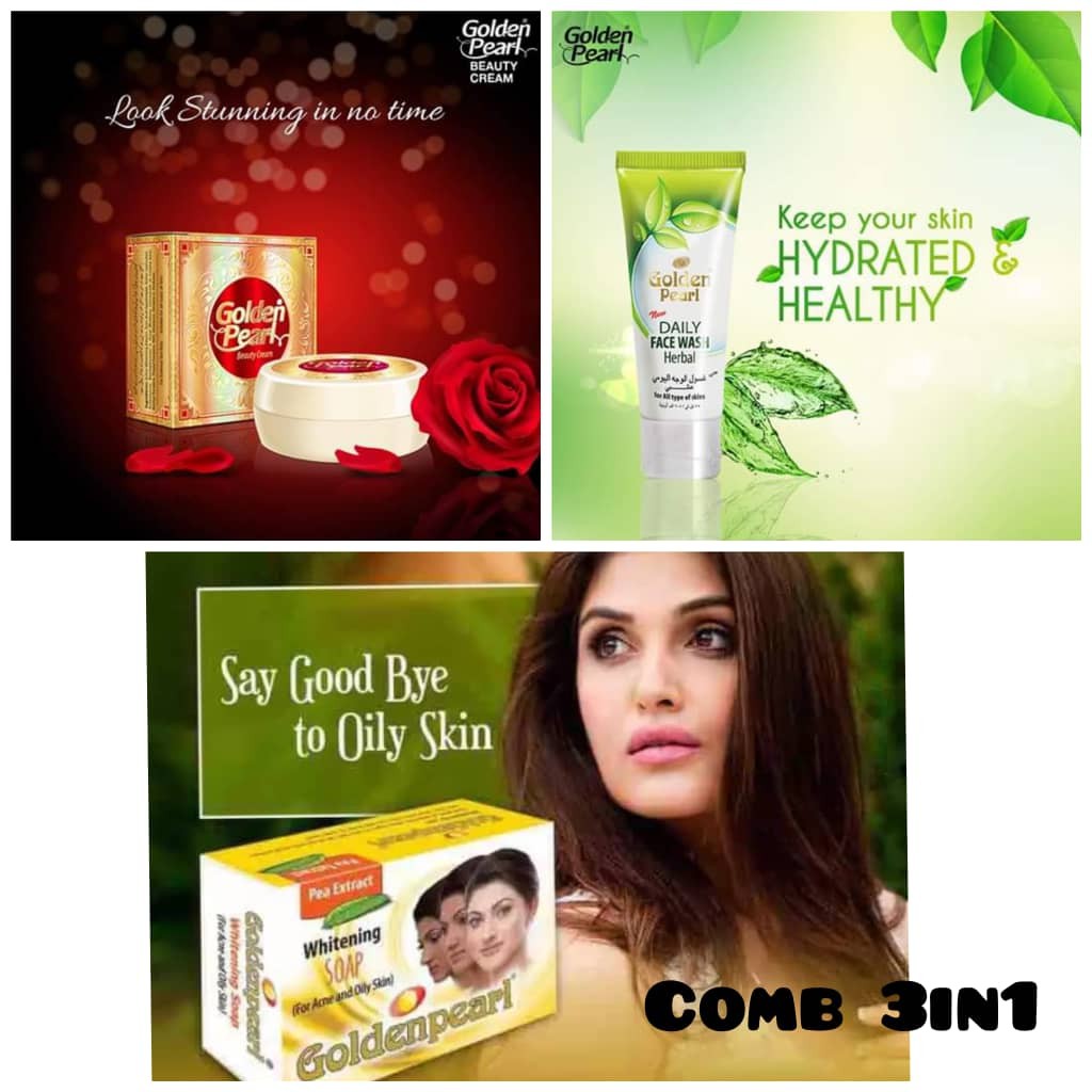 ORIGINAL GOLDEN PEARL CREAM + SOAP + FACE WASH ( HERBAL ) Shopee Malaysia