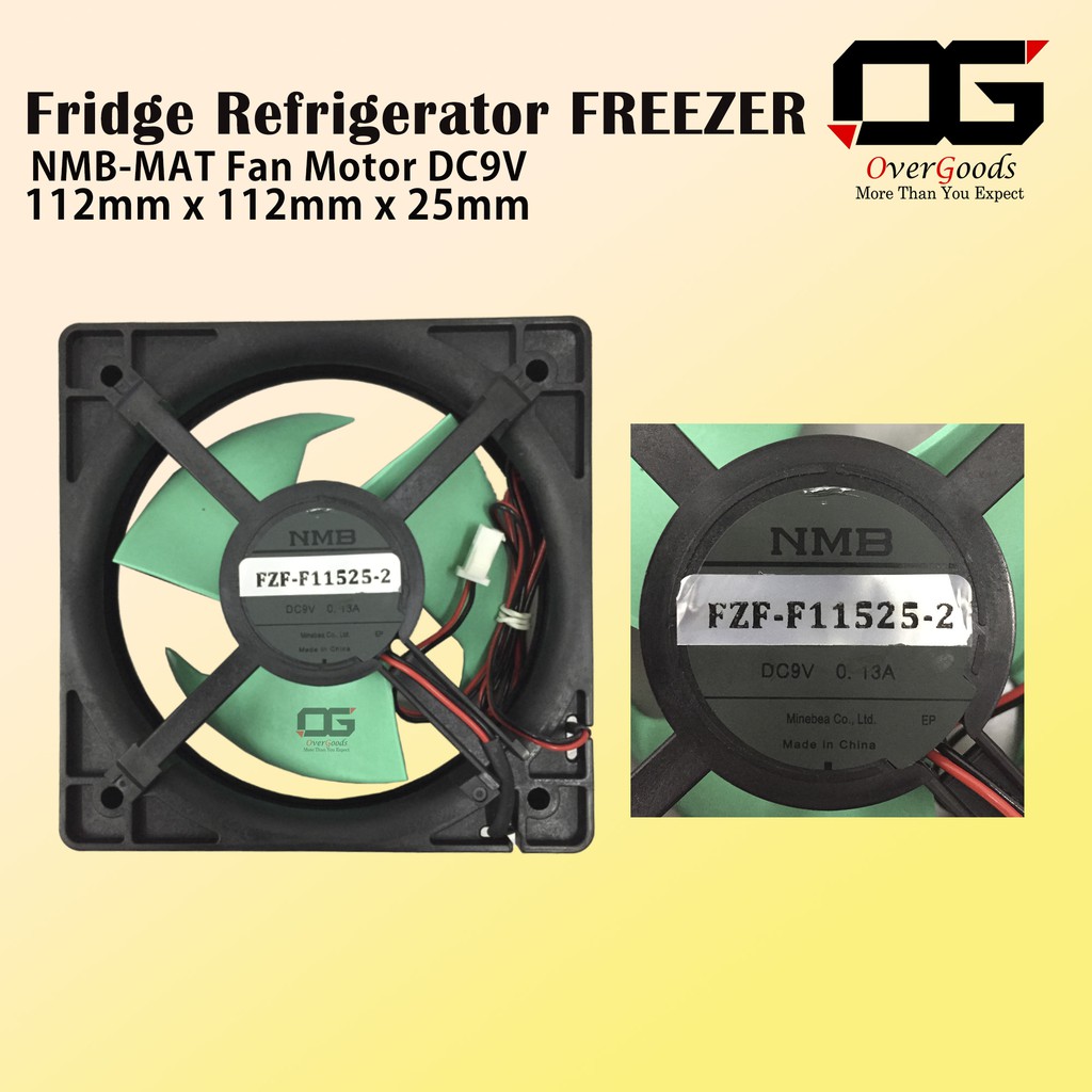 Refrigerator Freezer Motor NMB 2 Wire Fan Motor DC9V 0.13A PANASONIC ...