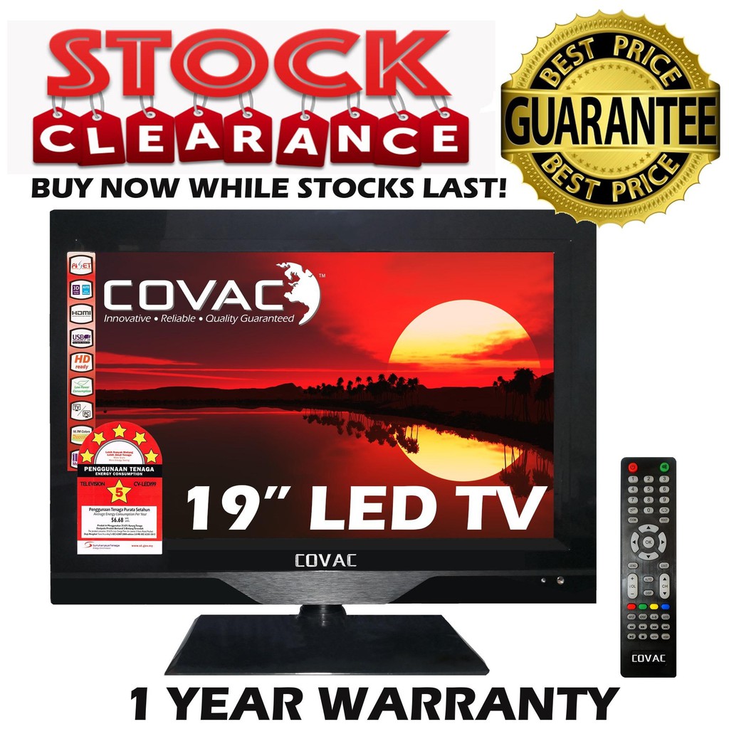 Covac 19 Inch Hd Led Tv Cv Led199 Shopee Malaysia