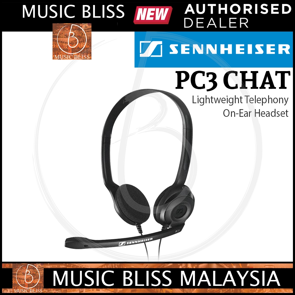 Sennheiser Pc 3 Chat Lightweight Telephony On Ear Headset Pc3 Shopee Malaysia