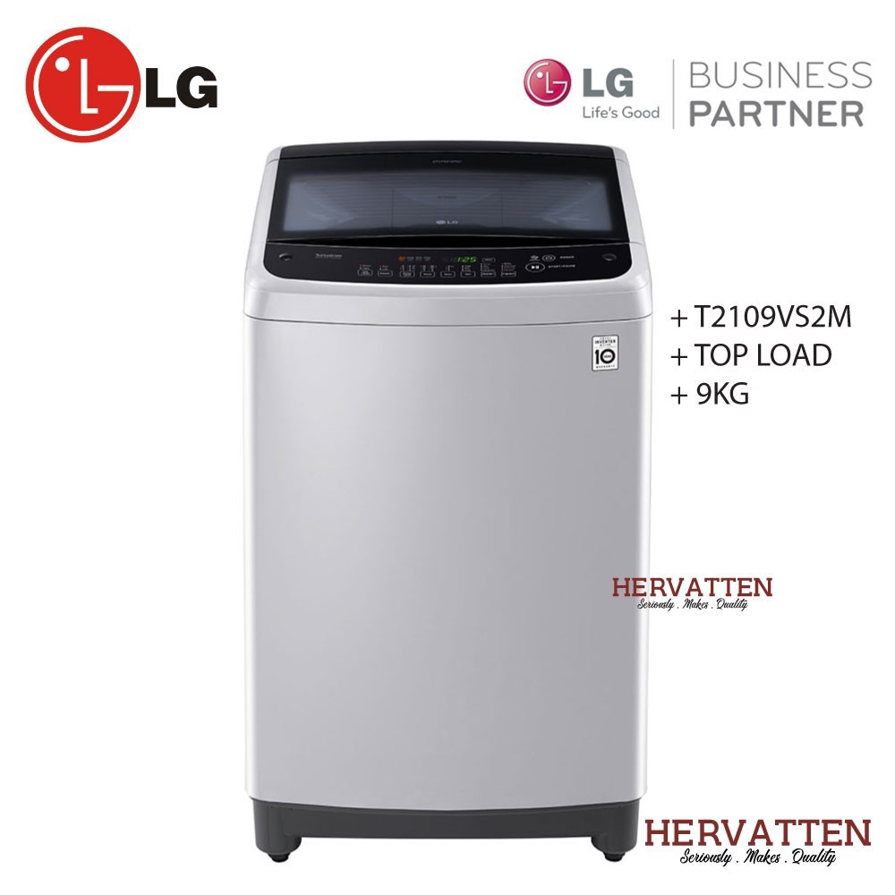 Lg T2109vs2m 9kg Smart Inverter Washing Machine With Auto Pre Wash Shopee Malaysia