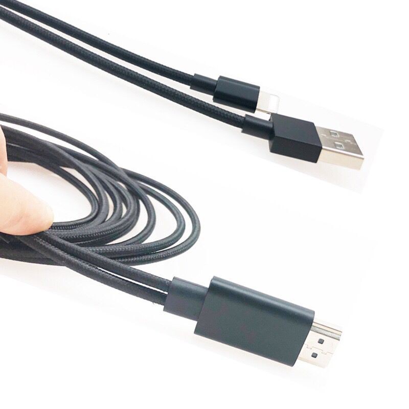Lightning transfers iPhone, Apple, iPad, 1080P HDMI to the monitor, TV and other mobile HDMI to the same screen cable. Audio and video synchronization. | Shopee Malaysia