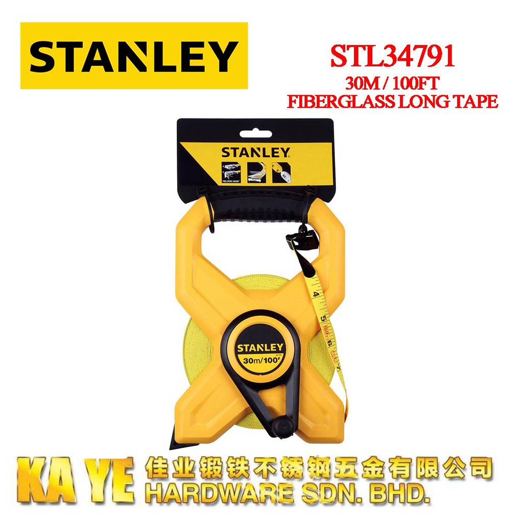 Stanley 30m 100ft Fiberglass Long Tape Stl Shopee Malaysia