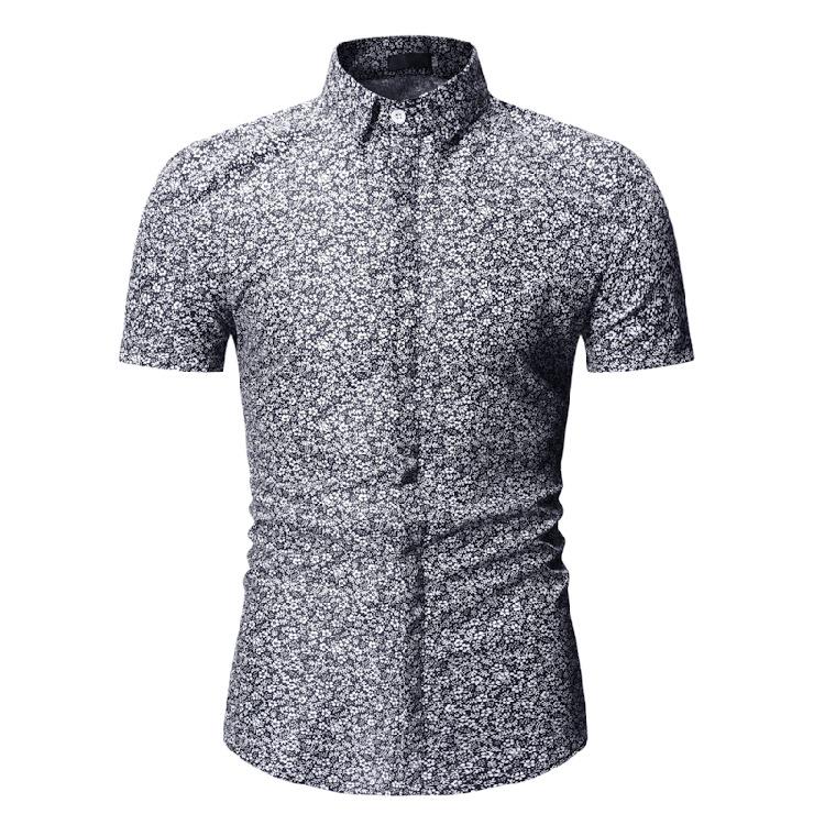 Casual Floral Shirts short sleeve Kemeja Batik  baju  batik  