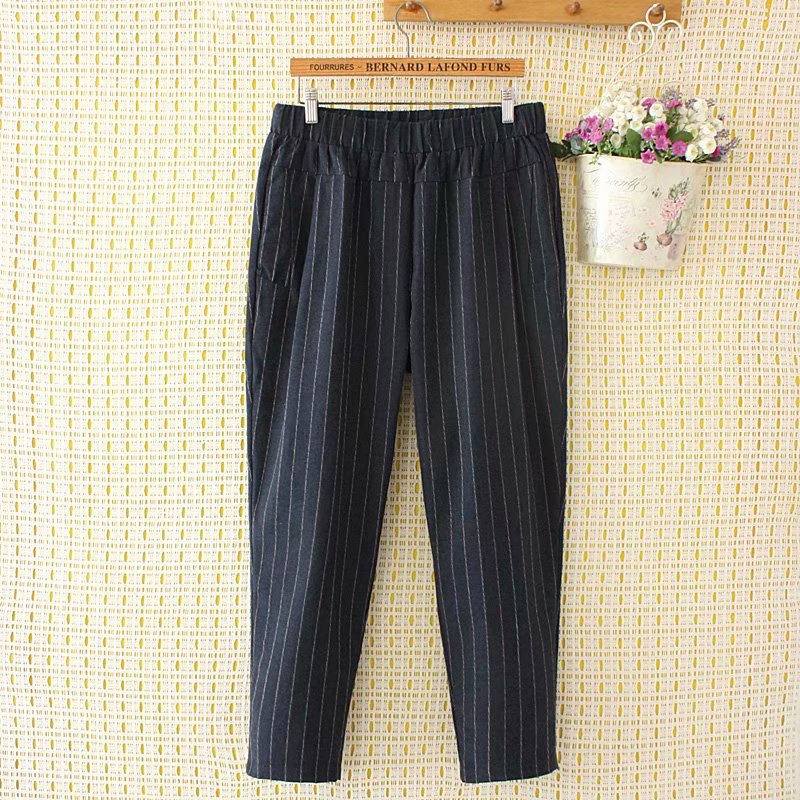 korean striped pants