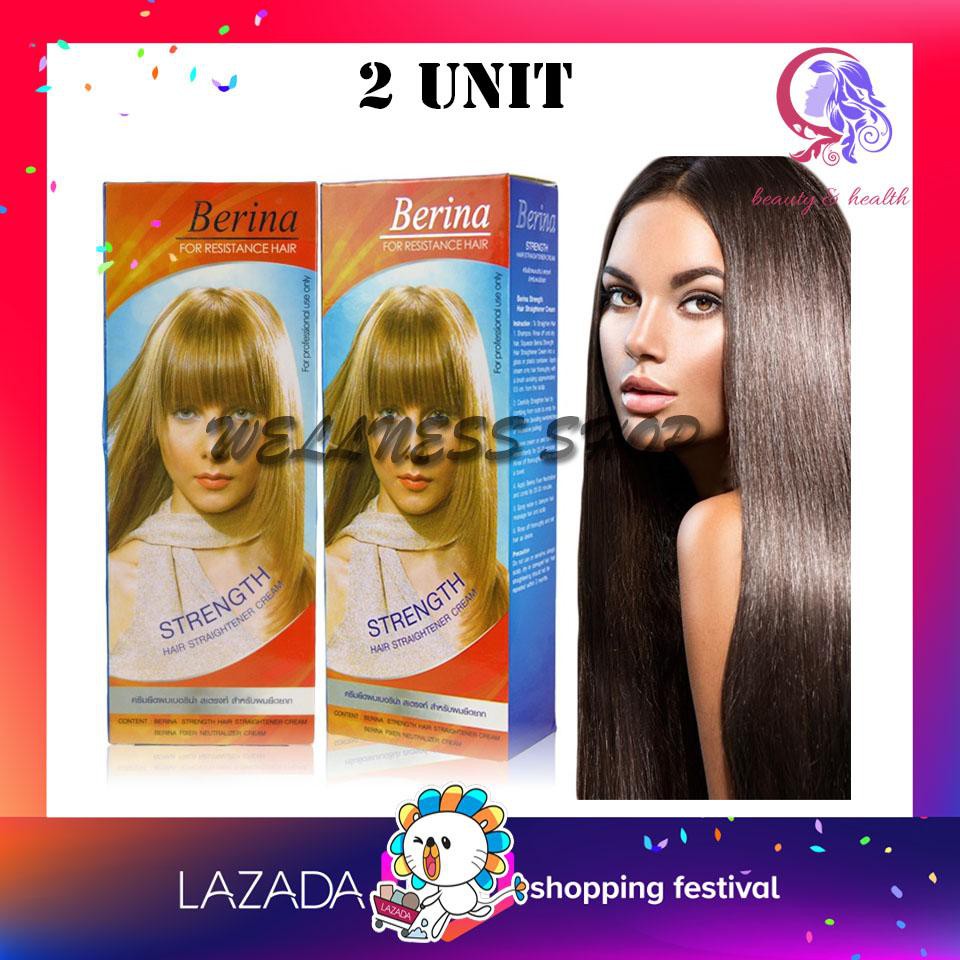 2 BOX NEW!! Berina Hair Straightener Cream ORIGINAL MUST BUY