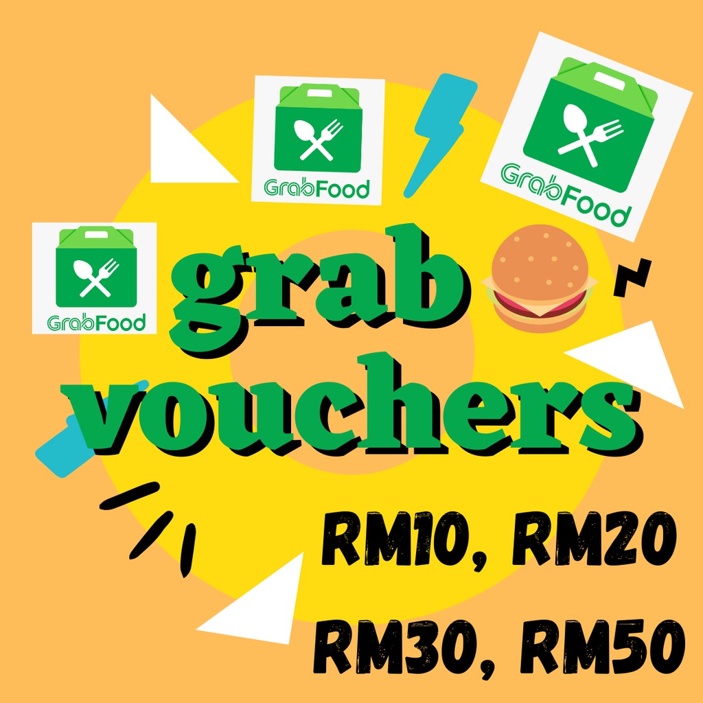 GrabFood Voucher (Multiple Denominations) Shopee Malaysia