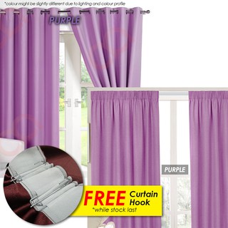 RAYA Langsir Curtain  TOYS4U Blackout Tebal EYELET HOOK 