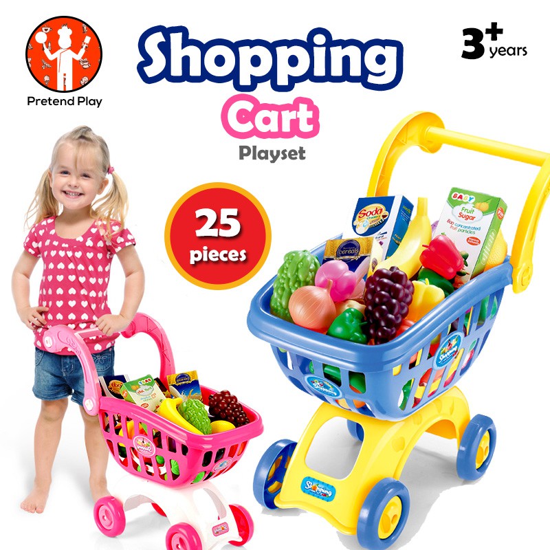 pretend play shopping cart