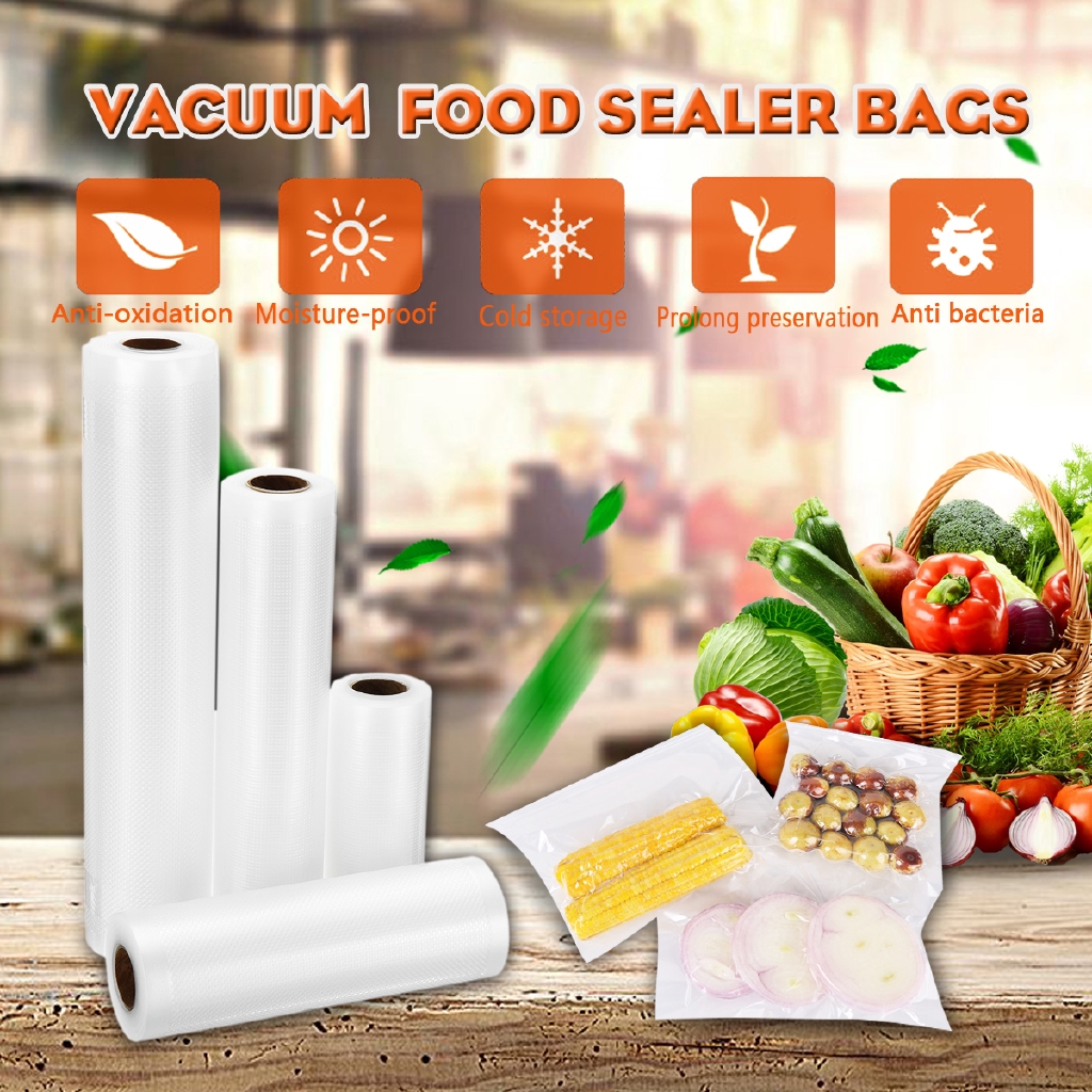 Rolls Food Vac Bags Magic Seal for Vacuum Sealer Storage Bags Food ...