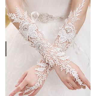 long fingerless wedding gloves