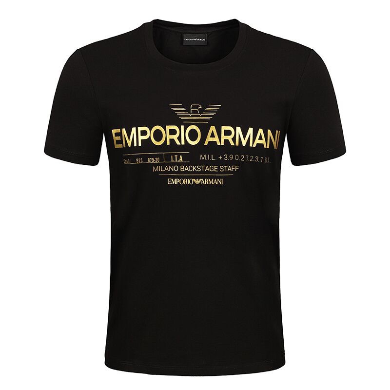 Factory Outlet Emporio Armani EA Printed Logo Lycra Cotton T Shirt Casual  Regular Men #7029 | Shopee Malaysia