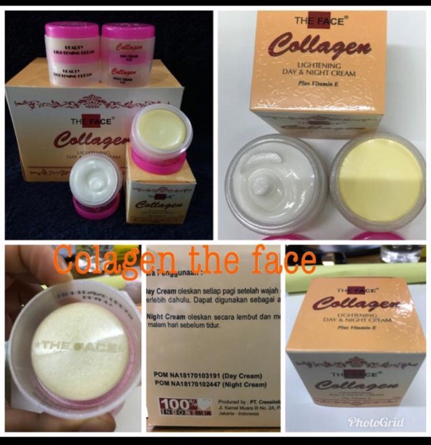 CREAM COLLAGEN THE FACE BPOM Shopee Malaysia