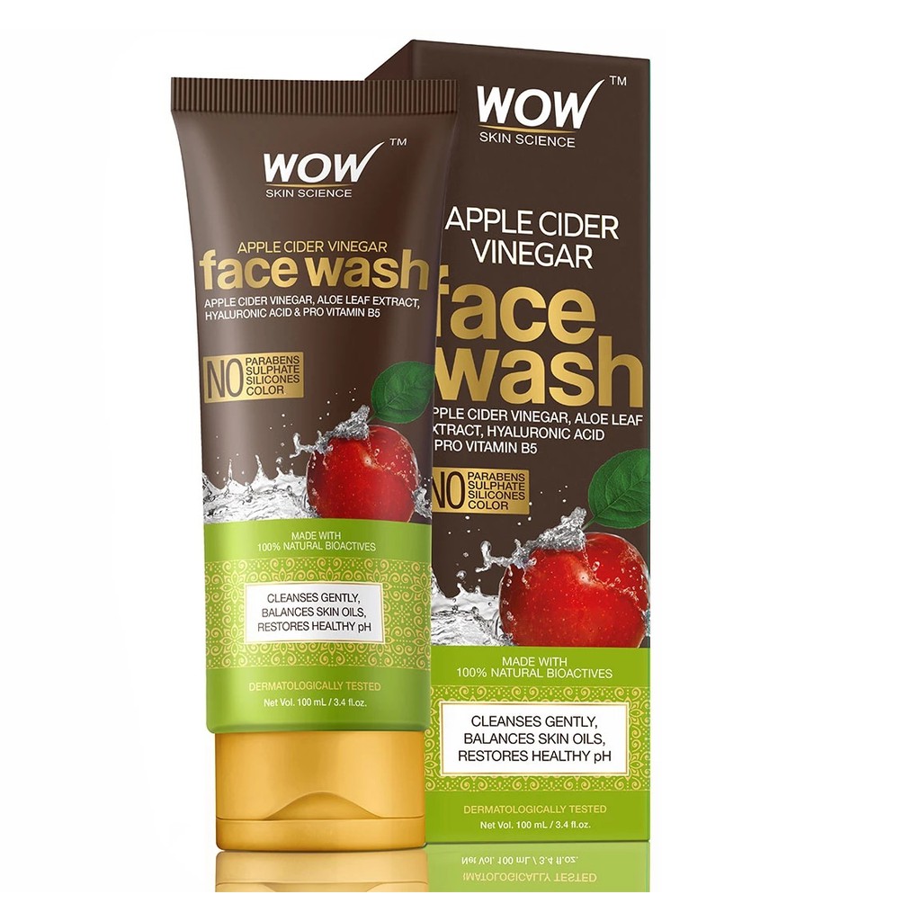wow skin science wow apple cider vinegar foaming face wash cleanser