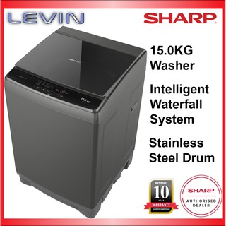 Sharp 7KG / 8KG / 9KG / 10KG / 12KG / 15KG Top Load Washing Machine Mesin Basuh