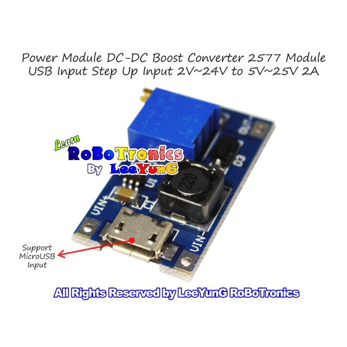 Lm2577 Voltage Boost Converter Dc-dc Step Up Module 2v~24v Step Up 5v 