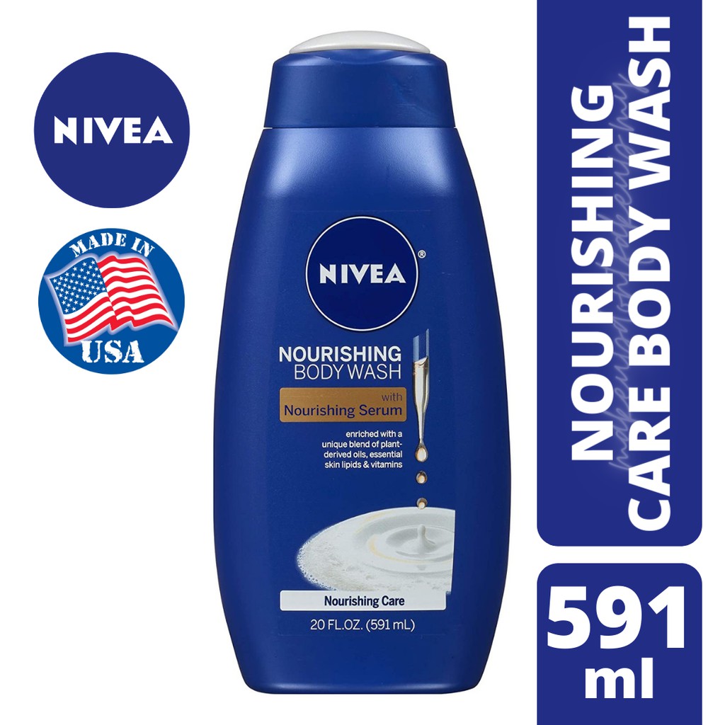 Nivea Nourishing Body Wash (591 ml) Shopee Malaysia