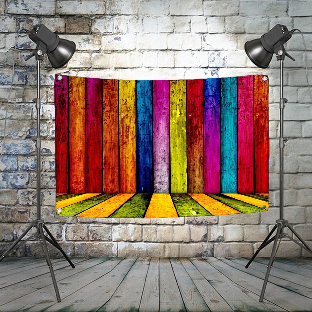 Bedroom Background Decor Poster Banner Hanging Paint Art Colourful