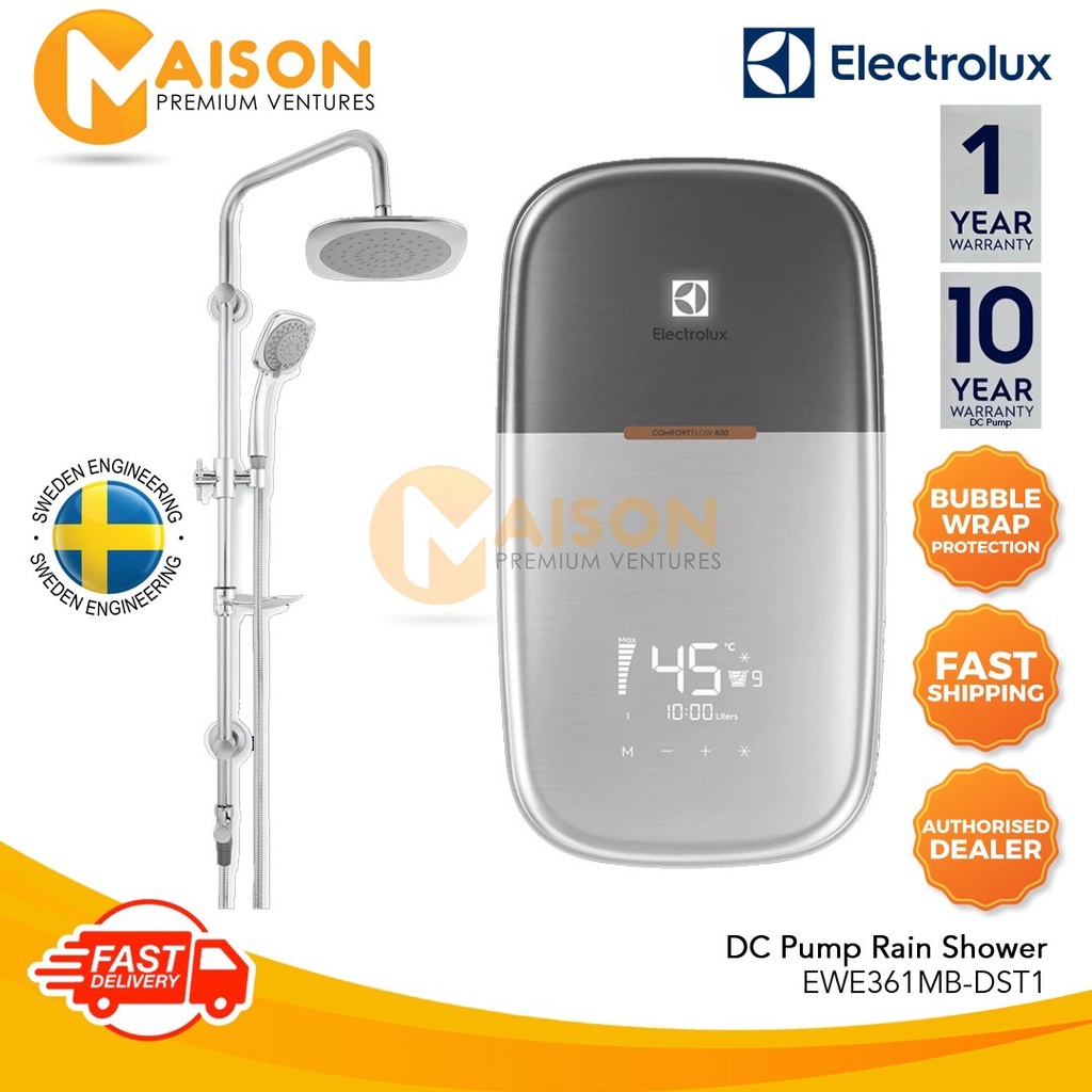[Sales] Electrolux Rain Shower Water Heater With DC Inverter Pump