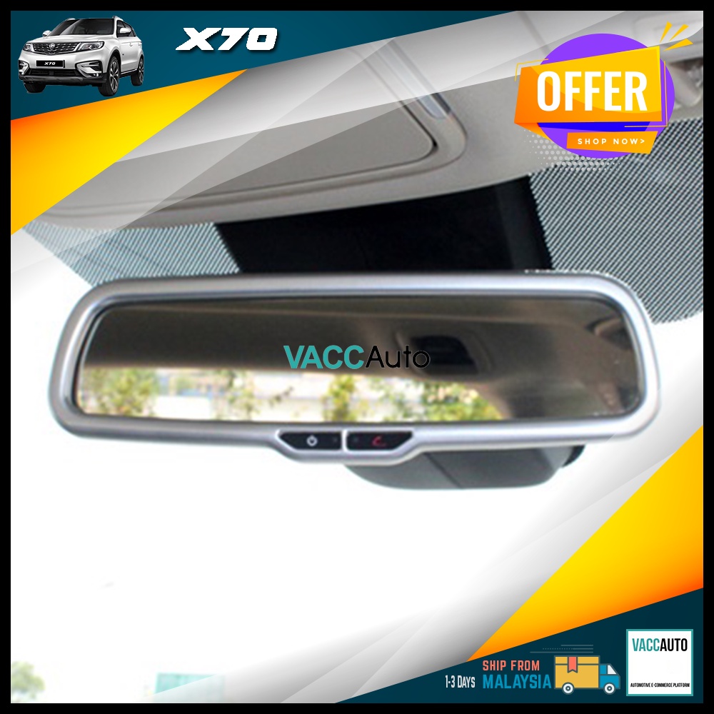 Proton X70 Rear View Mirror Silver Lining Interior Rear View Mirror