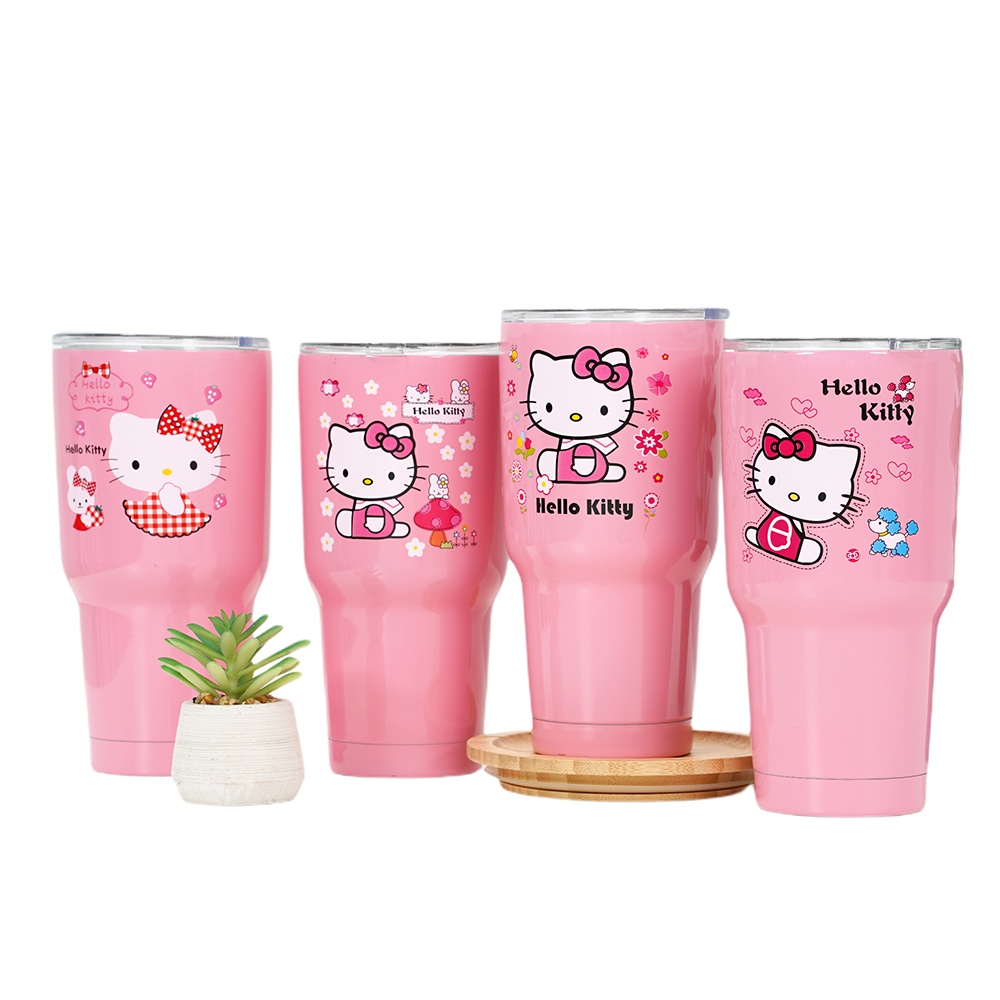 (Malaysia Seller) 900ml Amazing Hello Kitty Thermos Cup Ice Cup Thermos