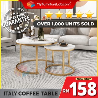 Ready Stock 𝐌𝐘𝐅𝐔𝐑𝐍𝐈𝐓𝐔𝐑𝐄𝐋𝐀𝐁 Italy Coffee Table Meja Kopi Ruang Tamu Murah Cheap Meja Ikea Home Living Furniture Shopee Malaysia