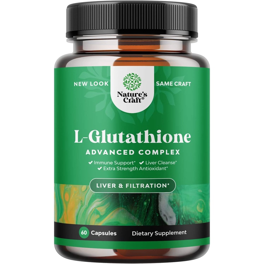 Natures Craft Glutathione Amino Acid Nutritional Supplement Pure