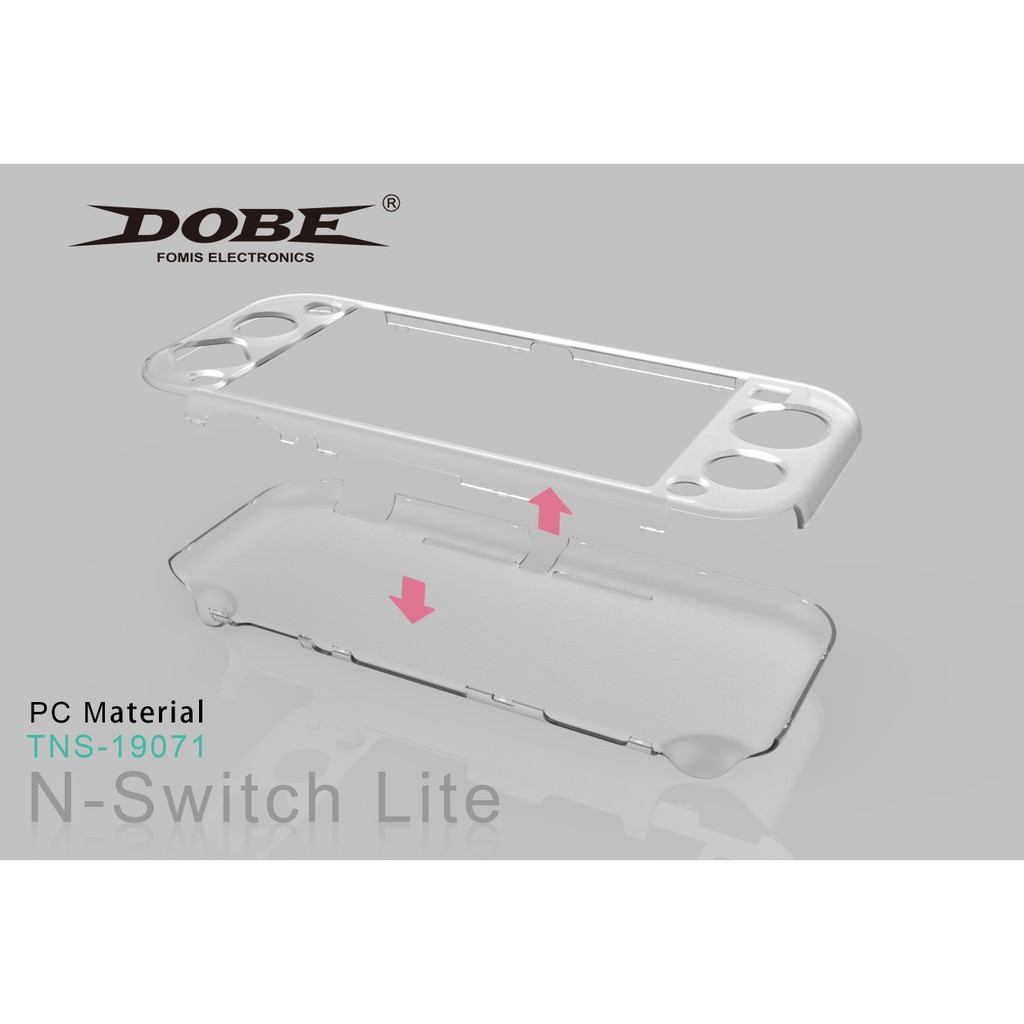 dobe crystal case for nintendo switch lite