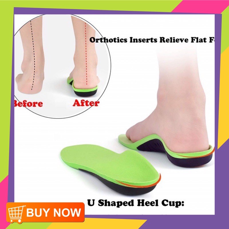 Unisex Orthotic Shoes Insole For Flat Feet Arch Support Pain Relief