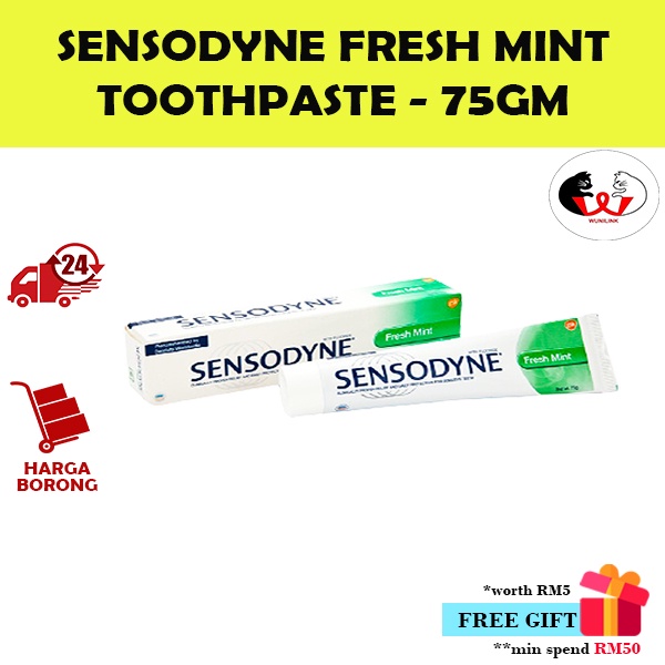 Sensodyne Fresh Mint Toothpaste 75g for Sensitive Tooth
