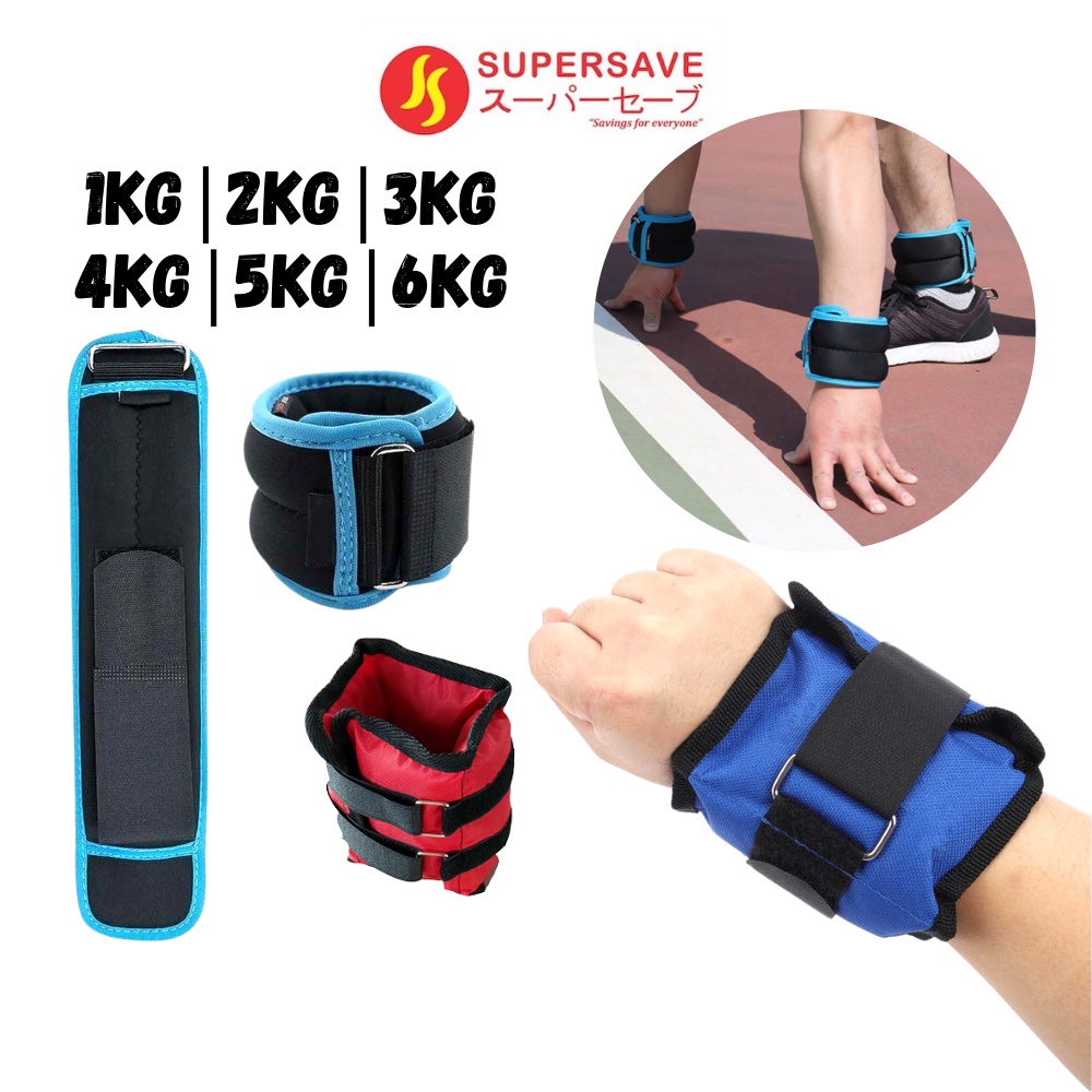 Workout Weight Training Sand Bag Pair Ankle Weight (1kg-6kg)