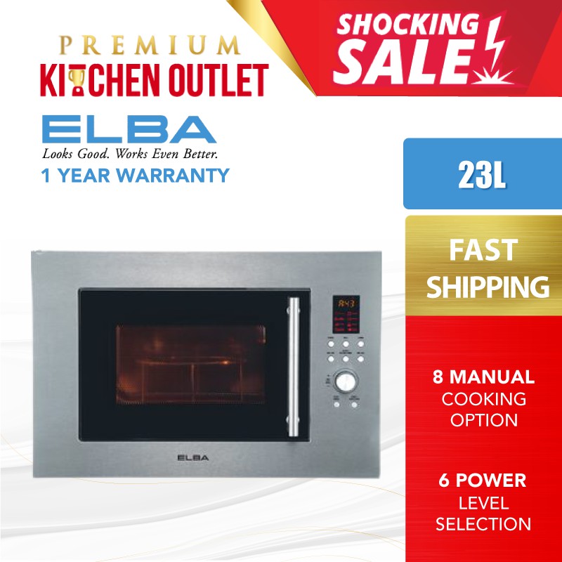 Elba 23L Italy Integrated Frame BuiltIn Microwave Oven with Grill EMO