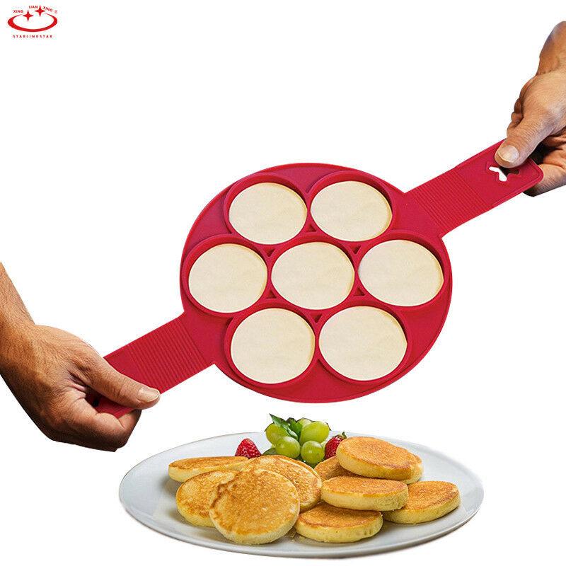 Nonstick Pancake Maker Mould Silicone Omelette Egg Ring Maker Kitchen