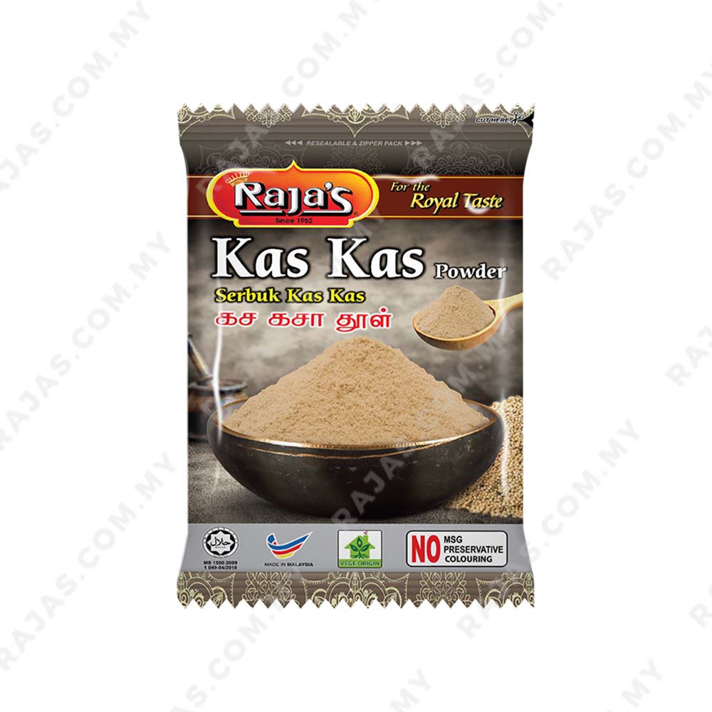 RAJA'S KAS KAS POWDER / SERBUK KAS KAS (125GM) Shopee Malaysia