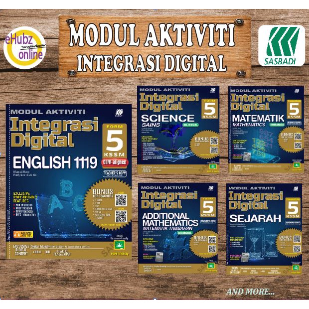 Ehubz Buku Latihan Modul Aktiviti Integrasi Digital Kssm Tingkatan 5 Sasbadi 2022 Shopee Malaysia
